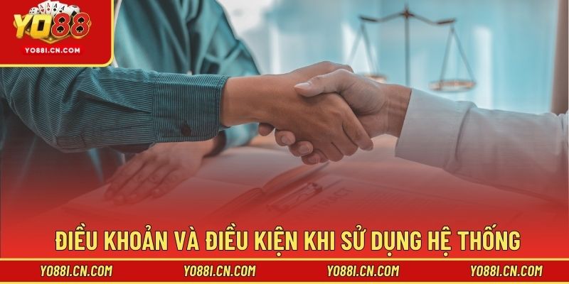 Điều khoản và điều kiện khi sử dụng hệ thống