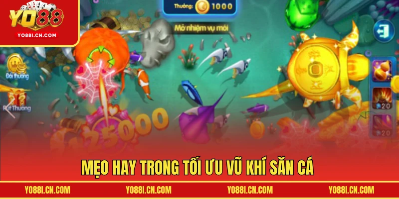 Mẹo hay trong tối ưu vũ khí săn cá