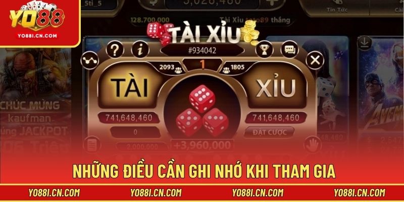 Những điều cần ghi nhớ khi tham gia