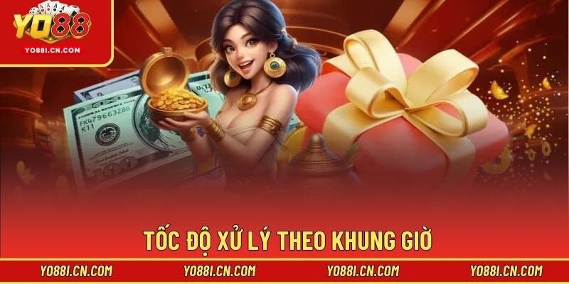 Tốc độ xử lý theo khung giờ