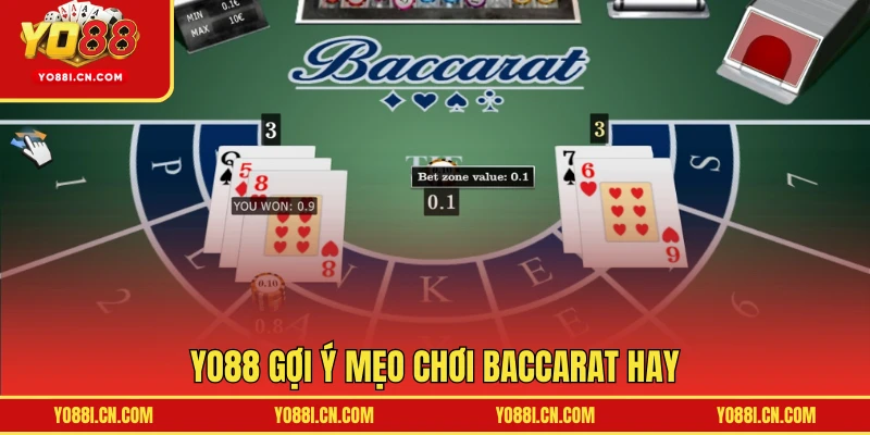 YO88 gợi ý mẹo chơi Baccarat hay